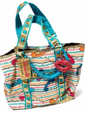 Betsey Johnson Vintage Y2K “CALL ME” tote style purse